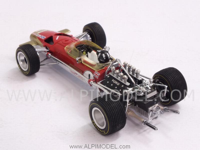 Lotus 49B #1 Winner GP Monaco 1969 Graham Hill - quartzo
