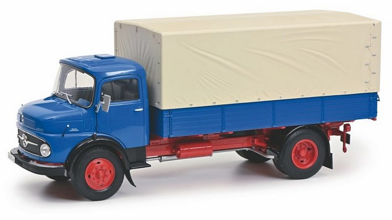 Mercedes L911 Canvas Truck 1966 (Blue) by schuco