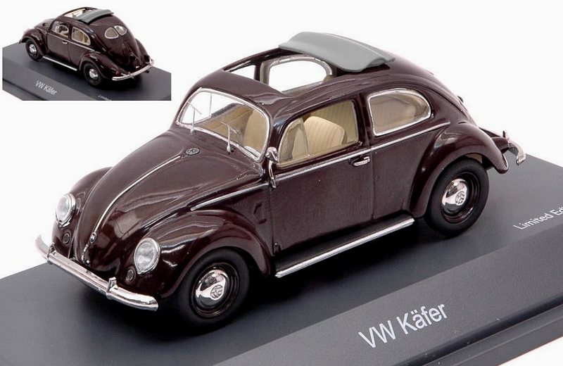 Volkswagen Beetle open roof (Dark Brown) by schuco