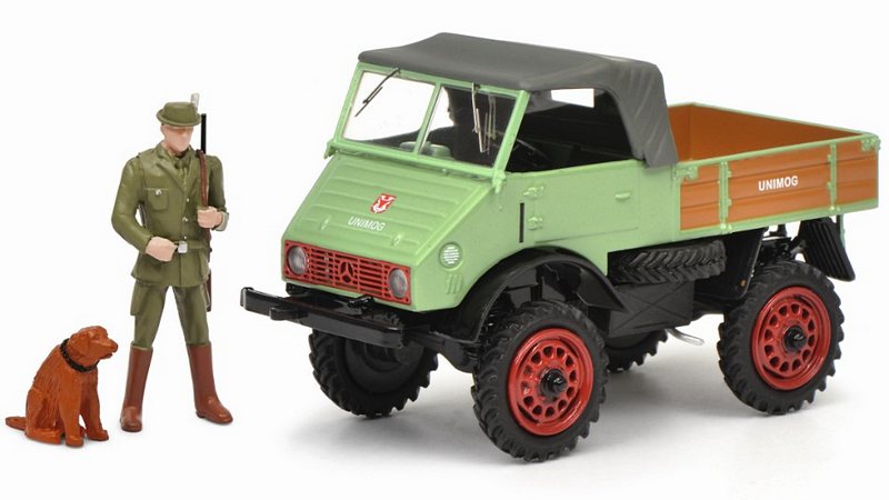 Mercedes Unimog Weidmannsheil (with hunter and dog) by schuco