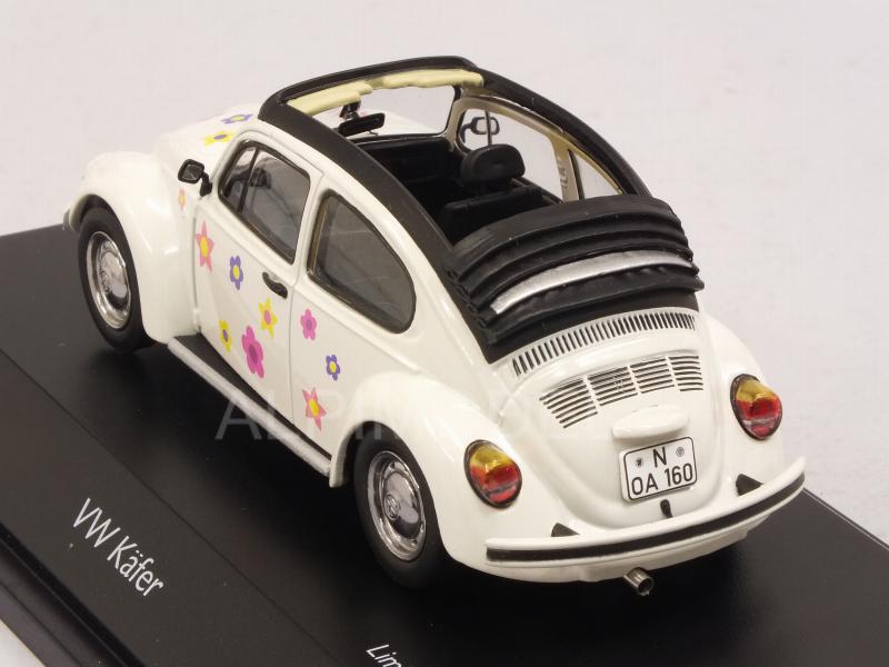 Volkswagen Beetle Open-Air Blumen (White) - schuco