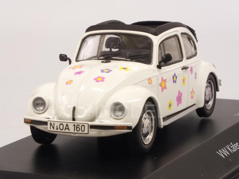 Volkswagen Beetle Open-Air Blumen (White) by schuco