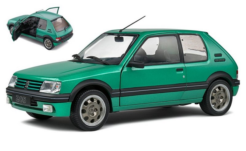 Peugeot 205 GTI Griffe 1992 (Fluorite Green) by solido