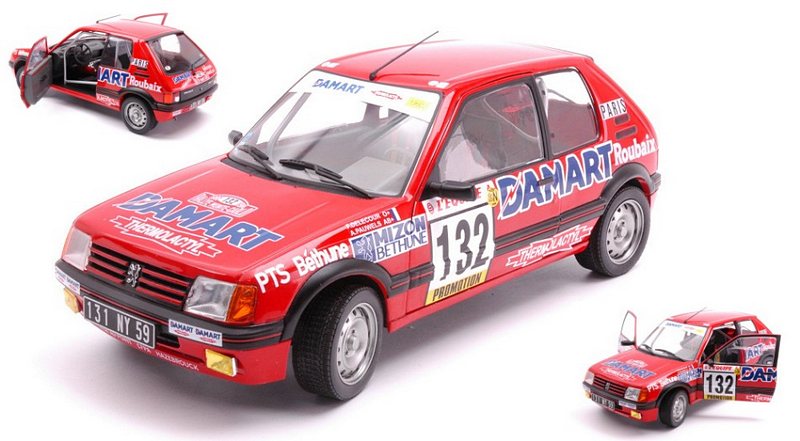 Peugeot 205 1.6 GTI #132 Rally Monte Carlo 1986 Delecour - Pauwels by solido