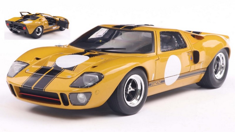 Ford GT40 Mk1 1968 (Yellow) by solido