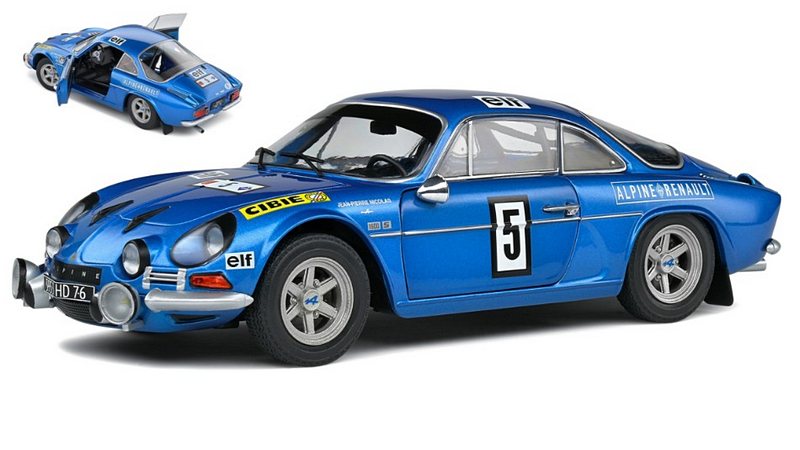 Alpine A110 Renault 1600S #5 Rally Olympia 1972 Nicolas - Todt by solido