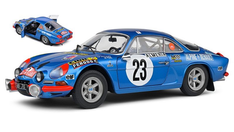 Alpine A110 Renault 1600S #23 Rally Monte Carlo 1972 Nicolas - Vial by solido