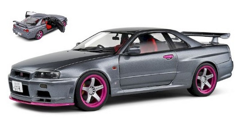 Nissan Skyline GT-R (BNR34) Coupe 1999 (Grey) by solido