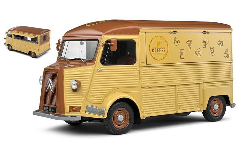 Citroen HY Van Cafe Ambulant 1969 (Cream/Brown) by solido