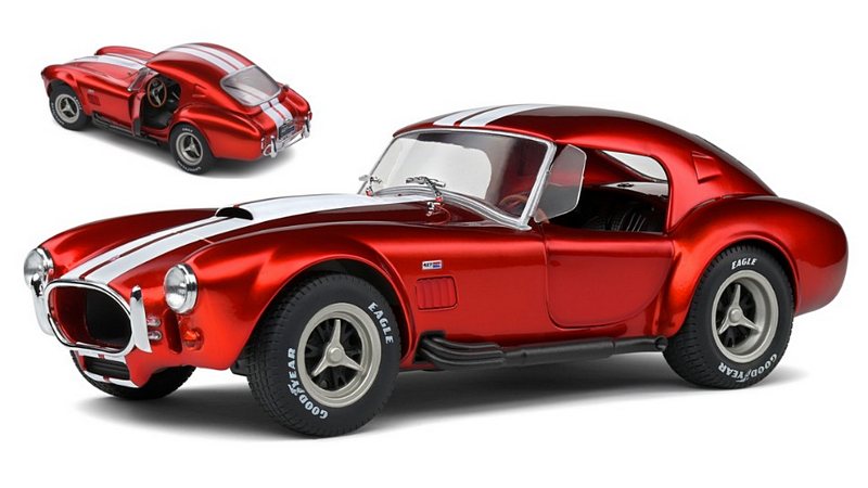 Shelby Cobra 427 S/C Mk2 Spider Hard-top 1965 (Metallic Red) by solido