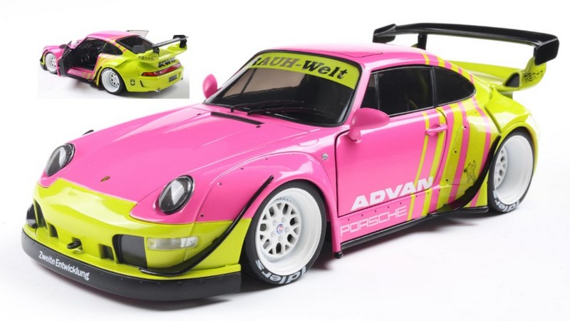Porsche 911 (993) RWB Body Kit 2024 (Pink/Yellow) by solido