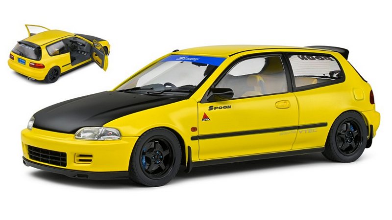 Honda Civic EG6 SIR Ii Spoon 1991 (Yellow) by solido