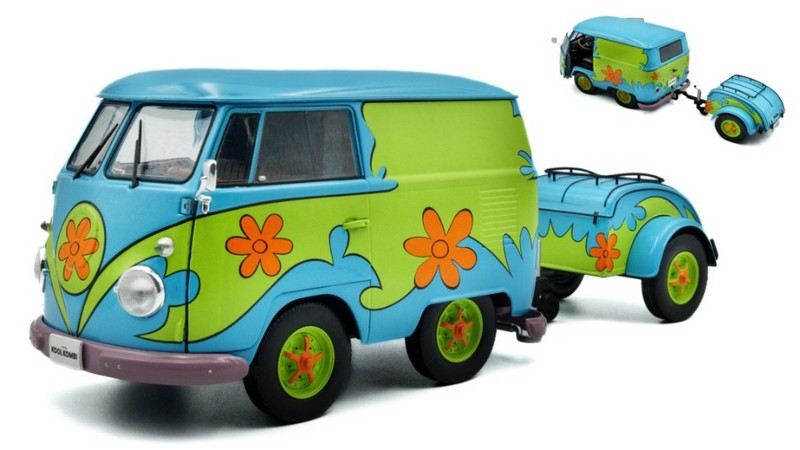 Volkswagen T1 Van Kool Combi Ghosthunters 1950 with trailer 1950-2024 by solido