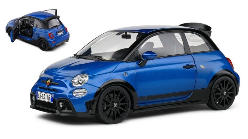 Fiat 500 Abarth 695 Tributo Fiat 131 2022 (Blue/Black) by solido