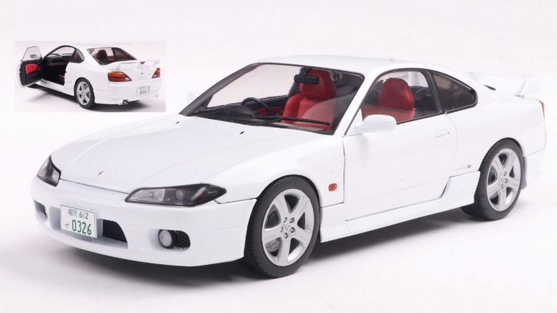 Nissan Silvia (S15) Coupe Spec-R Aero 1999 (White) by solido
