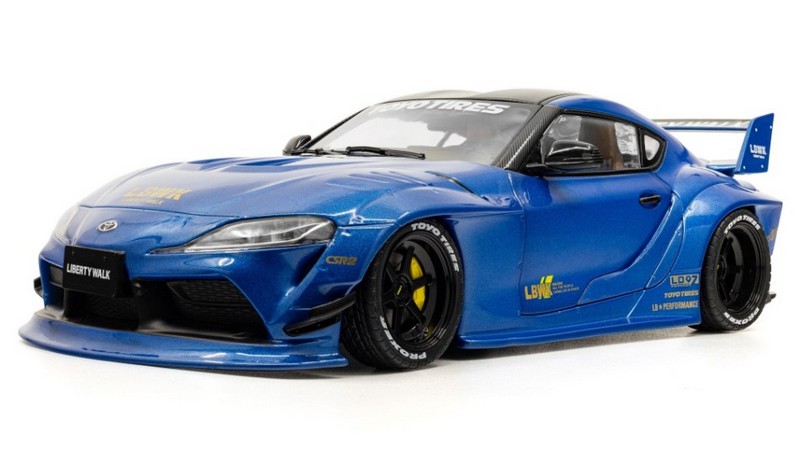 Toyota GR Supra Liberty Walk Body Kit 2025 (Blue Metallic) by solido