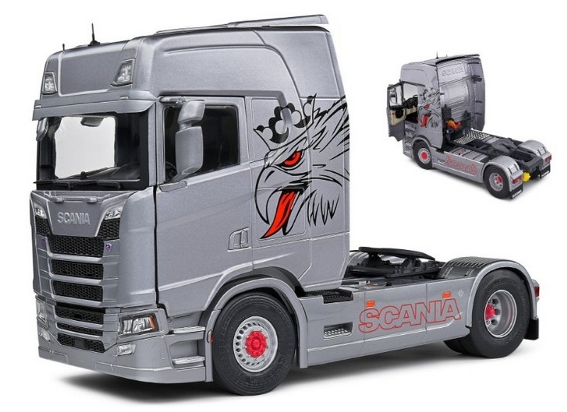 Scania S580 V8 Tractor Truck Highline 2023 (Silver) by solido