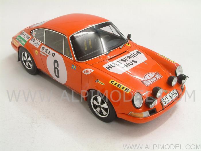 Helmer 1/18 Spark Porsche 911S #6 Winner Monte Carlo Rally 1970 Waldegaard 