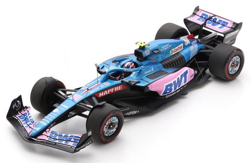 Alpine A522 #31 GP Miami 2022 Esteban Ocon (with display case) by spark-model