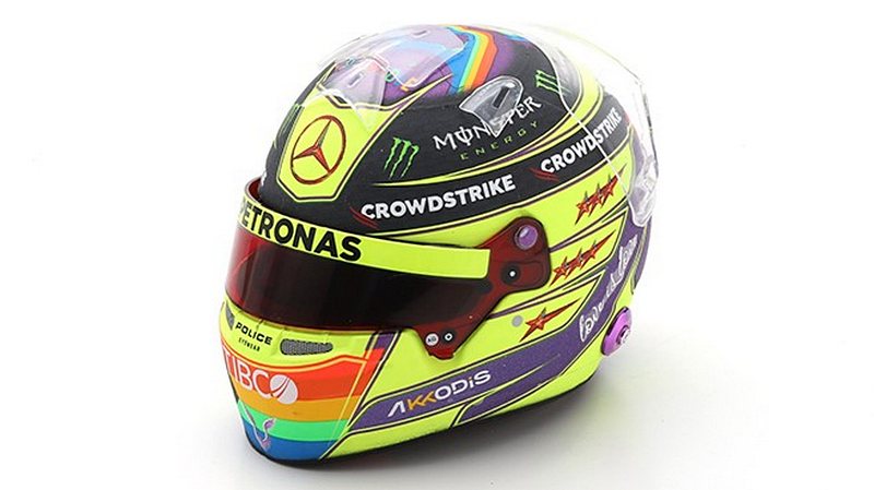 Helmet Lewis Hamilton Mercedes 2022 GP Canada (1/5 scale model) by spark-model