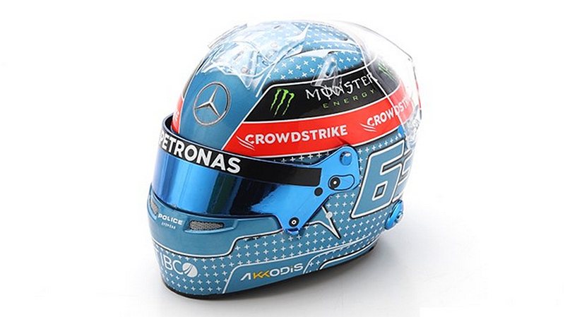 Helmet George Russel GP Japan 2022 Mercedes  (1/5 scale model) by spark-model