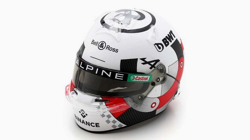 Helmet Alpine BWT Esteban Ocon GP Belgium by spark-model