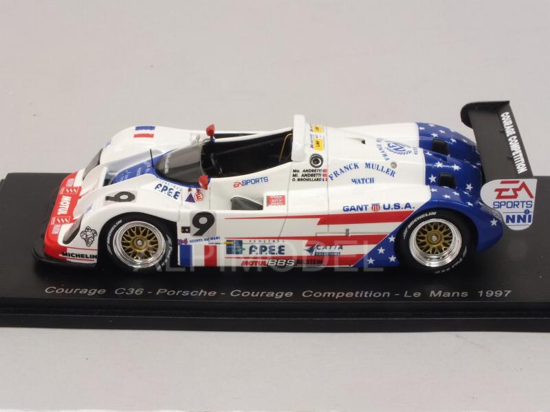 Courage C36 Porsche #9 Le Mans 1997 Andretti - Andretti - Grouillard - spark-model