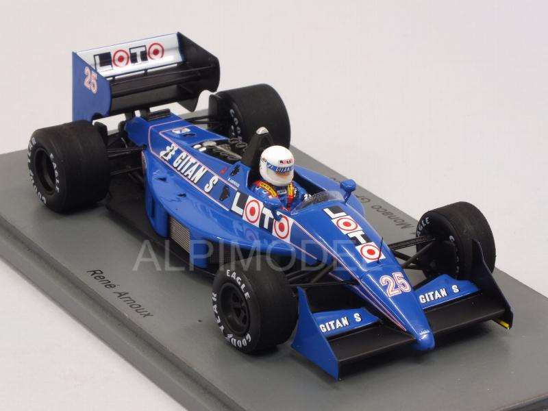Ligier JS31 #25 GP Monaco 1988 Renee Arnoux - spark-model