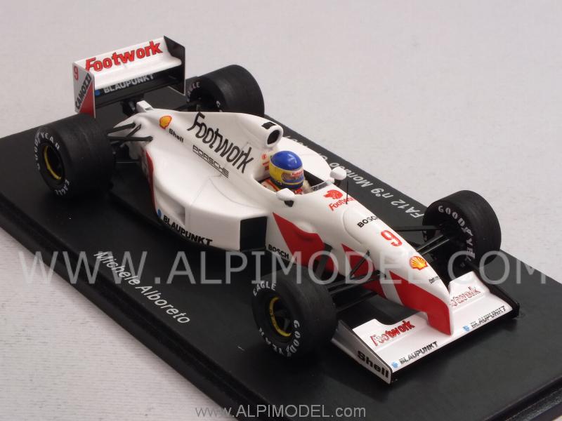 Footwork FA12 Porsche #9 GP Monaco 1991 Michele Alboreto - spark-model