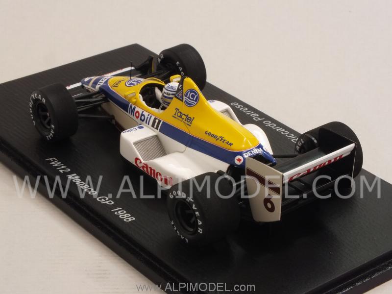 Williams FW12 #6 GP Monaco 1988 Riccardo Patrese - spark-model