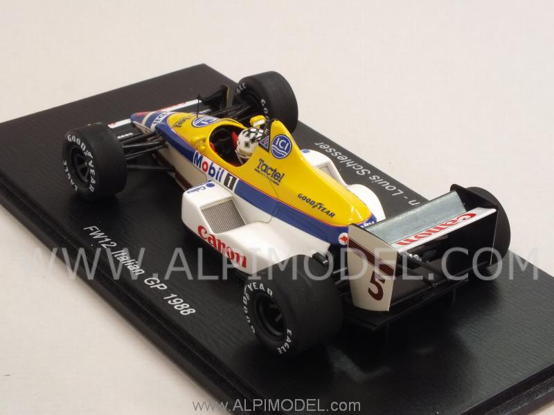 Williams FW12 #5 GP Italy 1988 Jean-Louis Schlesser - spark-model