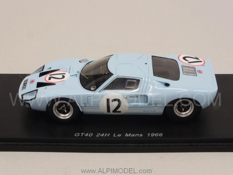 Ford GT40 #12 Le Mans 1966 Ireland - Rindt - spark-model