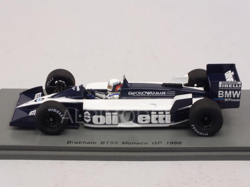 Brabham BT55 #8 GP Monaco 1986 Elio de Angelis - spark-model