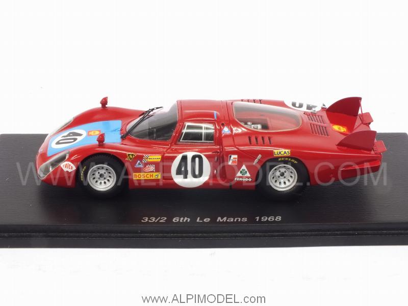 Alfa Romeo 33/2 #40 Le Mans 1968 Casoni - Biscaldi - spark-model