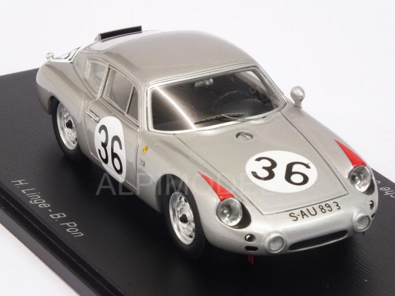 Porsche 356B Carrera Abarth GTL #36 Le Mans 1961 Linge - Pon - spark-model