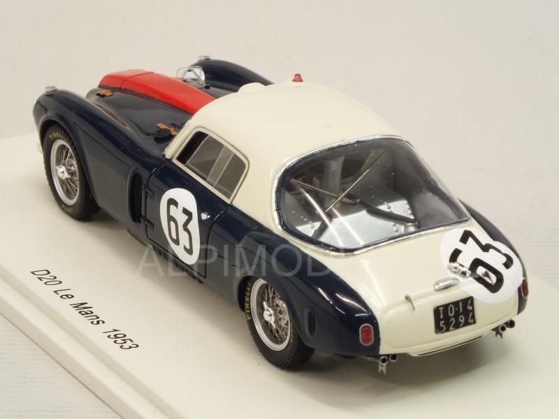 Lancia D20 #63 Le Mans 1953  Gonzales - Biondetti - spark-model