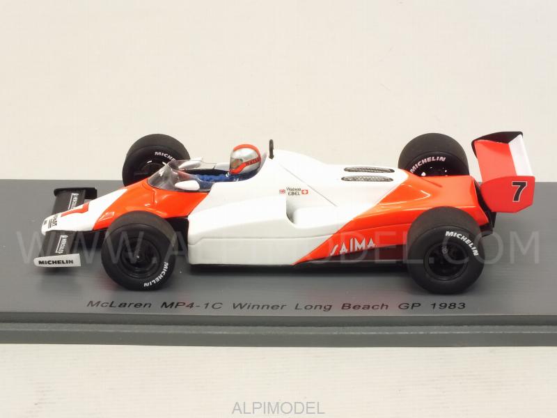 McLaren MP4/1C #7 Winner GP USA Long Beach 1983 John Watson (no tobacco decals) - spark-model