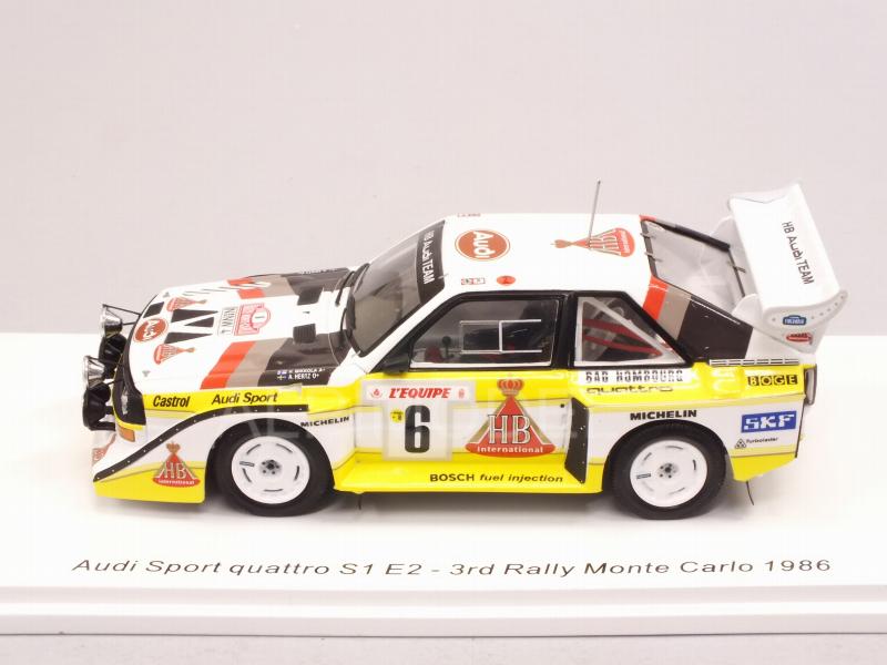 Audi Sport Quattro S1 E2 #6 Rally Monte Carlo 1986 Mikkola - Hertz - spark-model