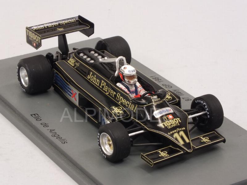 Lotus 87 #11 GP Italy 1981 Elio de Angelis - spark-model