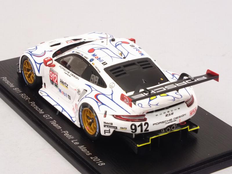 Porsche 911 RSR #912 Petit Le Mans 2018 Bamber - Vanthoor - Jaminet - spark-model