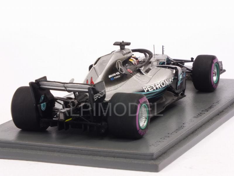 Mercedes AMG W09 F1 #44 GP Mexico 2018 Lewis Hamilton World Champion (with board) - spark-model