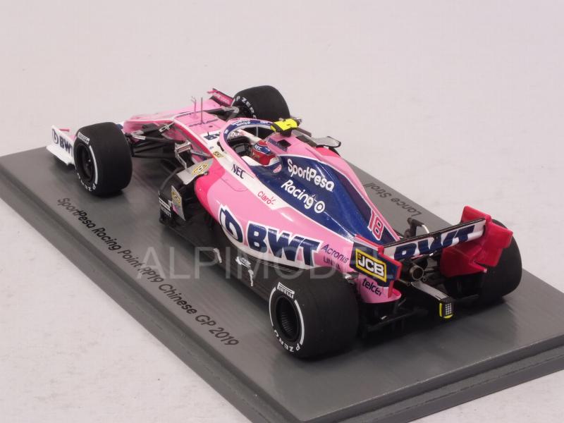 Spark S6086 Racing Point F1 RP19 #18 Chinese GP 2019 Lance Stroll 1/43 Scale 