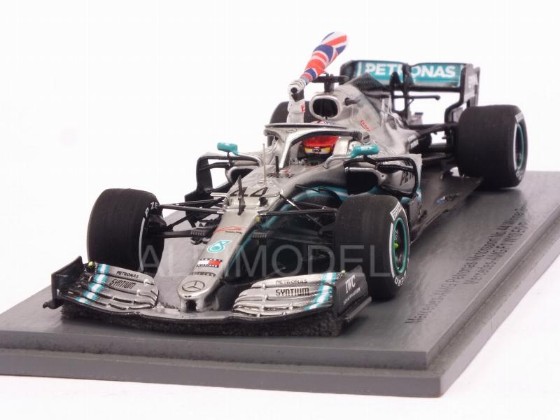 Spark S6089 1/43 2019 F1 MERCEDES W10 Lewis Hamilton with Flag for sale online 