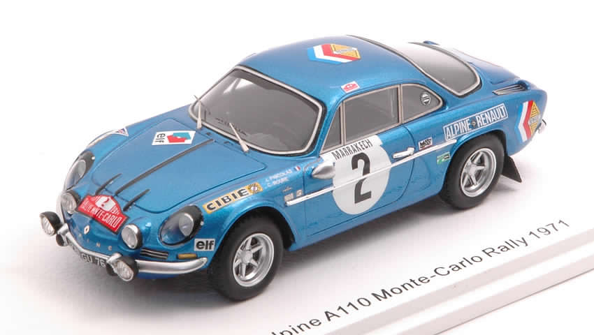 Alpine A110 Renault #2 Rally Monte Carlo 1971 Nicolas - Roure by spark-model