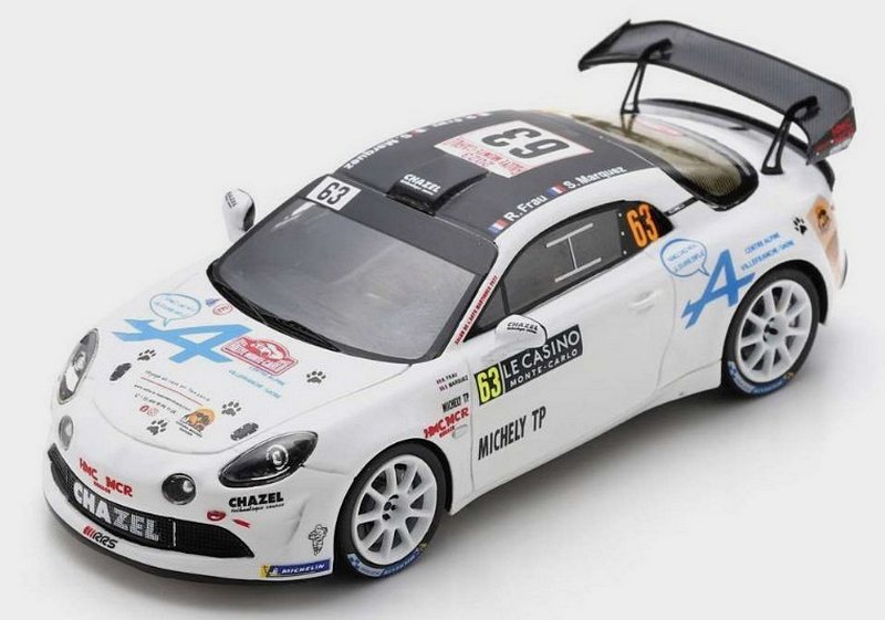 Alpine A110 RGT Chazel #63 Rally Monte Carlo 2023 Frau - Marquez by spark-model