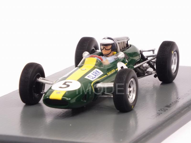 Lotus 33 #5 Winner British GP 1965 Jim Clark World Champion by spark-model
