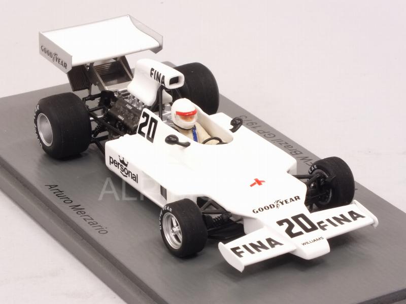 SPARK S7485 1/43 1975 Williams FW Arturo Merzario Brazilian GP modèle F1 