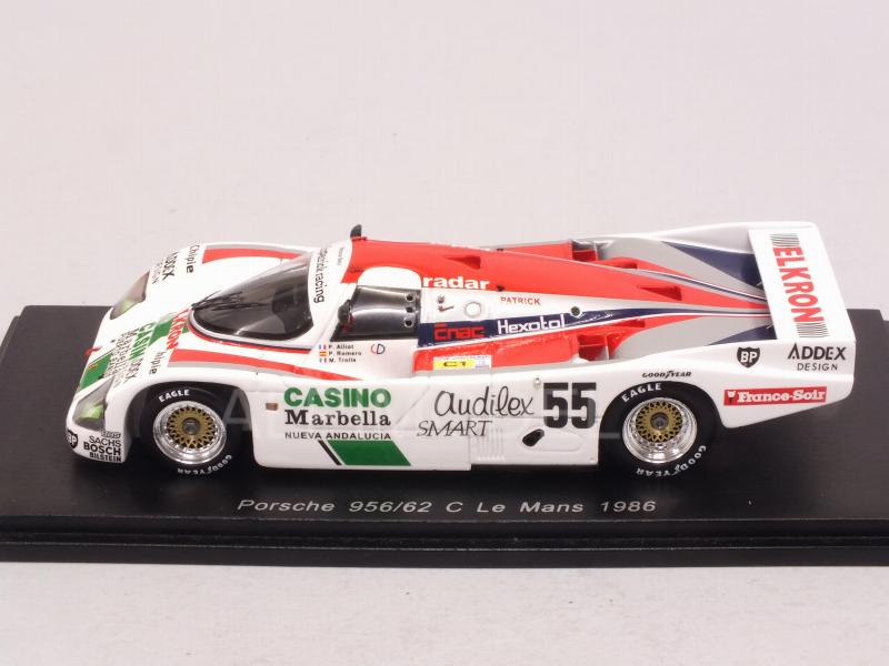 Porsche 956/62C #55 Le Mans 1986 Alliot - Romero - Trolle - spark-model