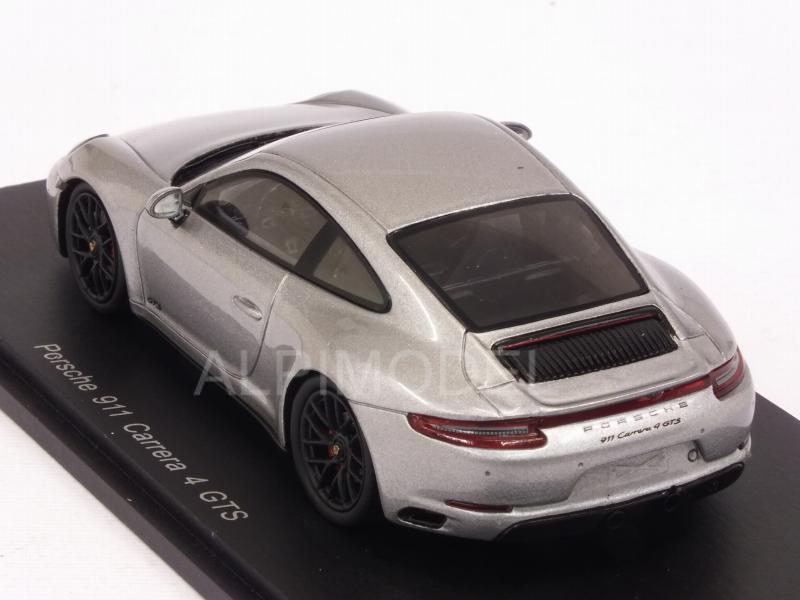 SPARK-MODEL S7621 Porsche 911 Carrera 4 GTS 2017 (Silver) 1/43