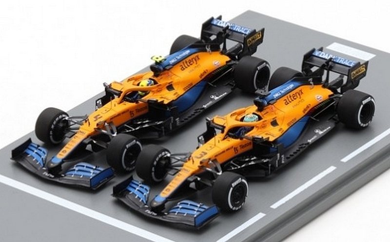 McLaren Set MCL35M Winner GP Italy 2021 Daniel Ricciardo + 2nd place Lando Norris by spark-model